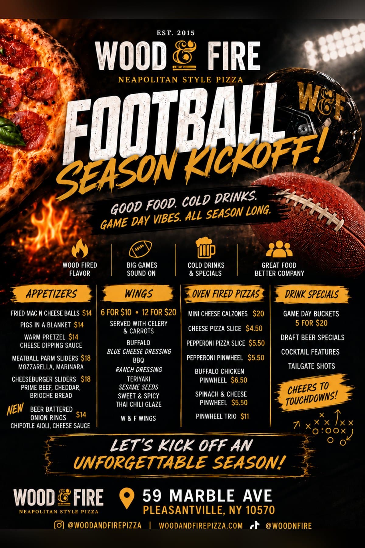Football Season Kickoff flyer