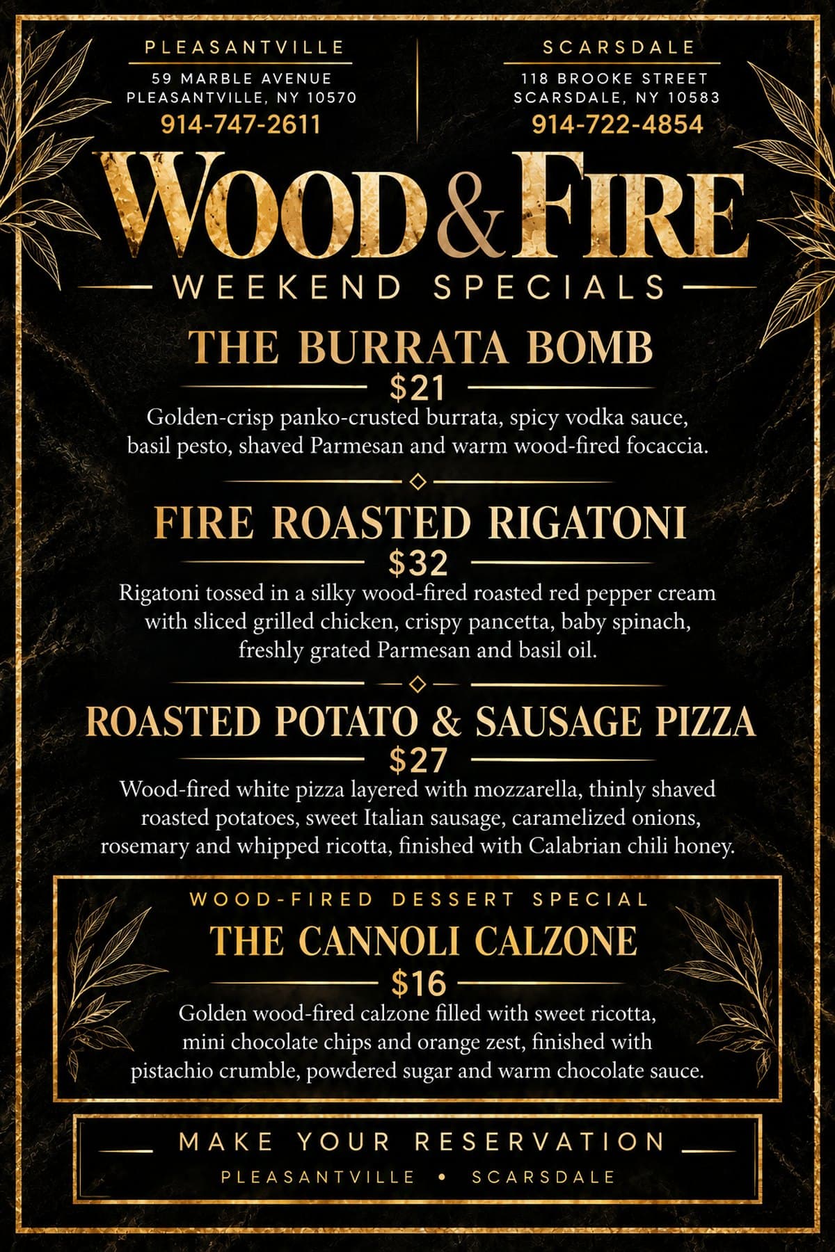 Weekend Specials flyer