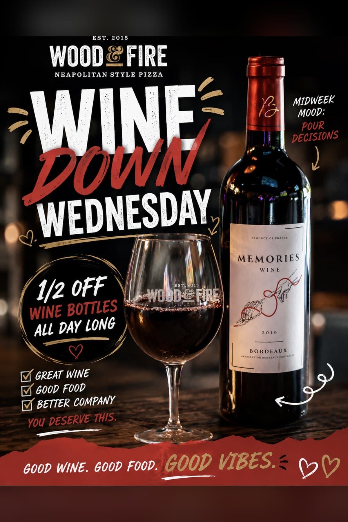 Wine Down Wednesday flyer